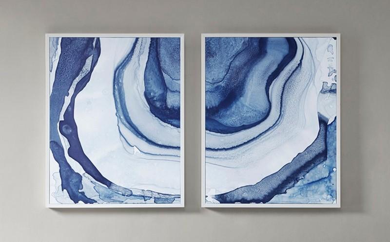 Madison Park Ethereal Printed Framed Canvas Set Of 2 MP95C-0117 By Olliix