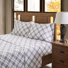 Load image into Gallery viewer, True North By Sleep Philosophy Cozy Flannel Sheet Set -King TN20-0079 By Olliix
