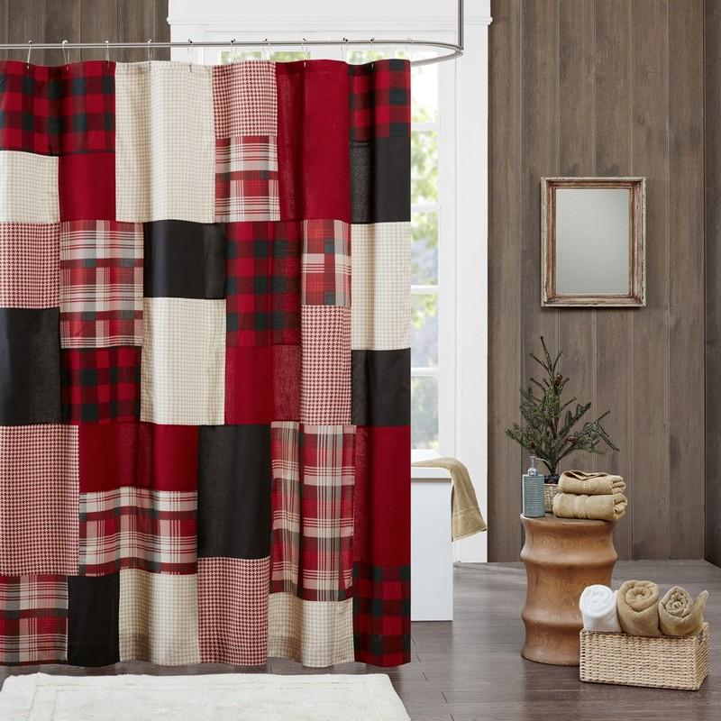 Woolrich Sunset 100% Cotton Shower Curtain -72X72