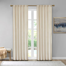 Load image into Gallery viewer, 510 Design Colt Room Darkening Poly Velvet Rod Pocket/Back Tab Window Panel Pair - 84" Panel 5DS40-0152
