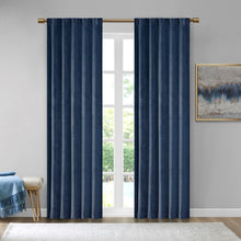 Load image into Gallery viewer, 510 Design Colt Room Darkening Poly Velvet Rod Pocket/Back Tab Window Panel Pair - 84" Panel 5DS40-0161
