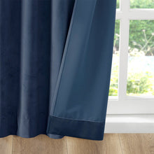 Load image into Gallery viewer, 510 Design Colt Room Darkening Poly Velvet Rod Pocket/Back Tab Window Panel Pair - 84" Panel 5DS40-0161
