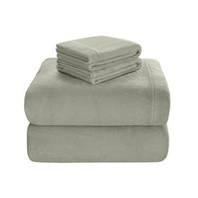 Load image into Gallery viewer, True North By Sleep Philosophy Soloft Plush Sheet Set -Twin BL20-0457 By Olliix

