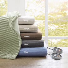 Load image into Gallery viewer, Beautyrest Electric Micro Fleece Heated Blanket - Twin BR54-0187 By Olliix
