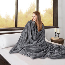 Load image into Gallery viewer, Beautyrest Heated Microlight To Berber Blanket - Twin BR54-0416 By Olliix
