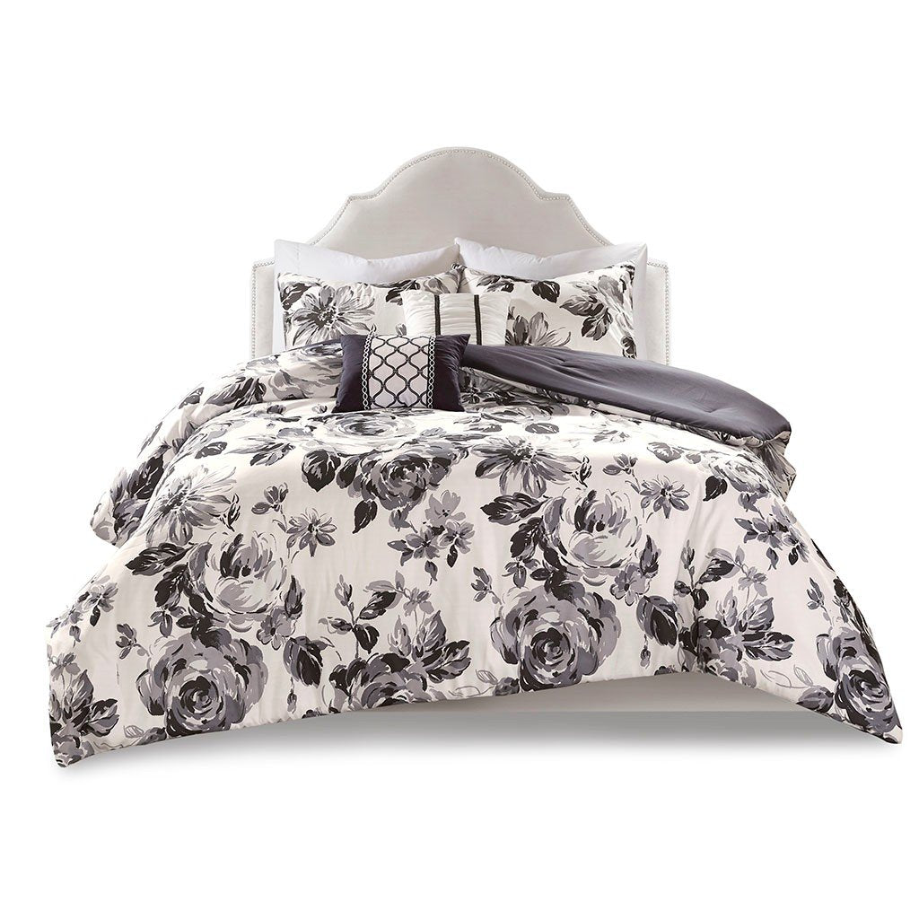Intelligent Design Dorsey Floral Print Comforter Set - Full/Queen ID10-1591