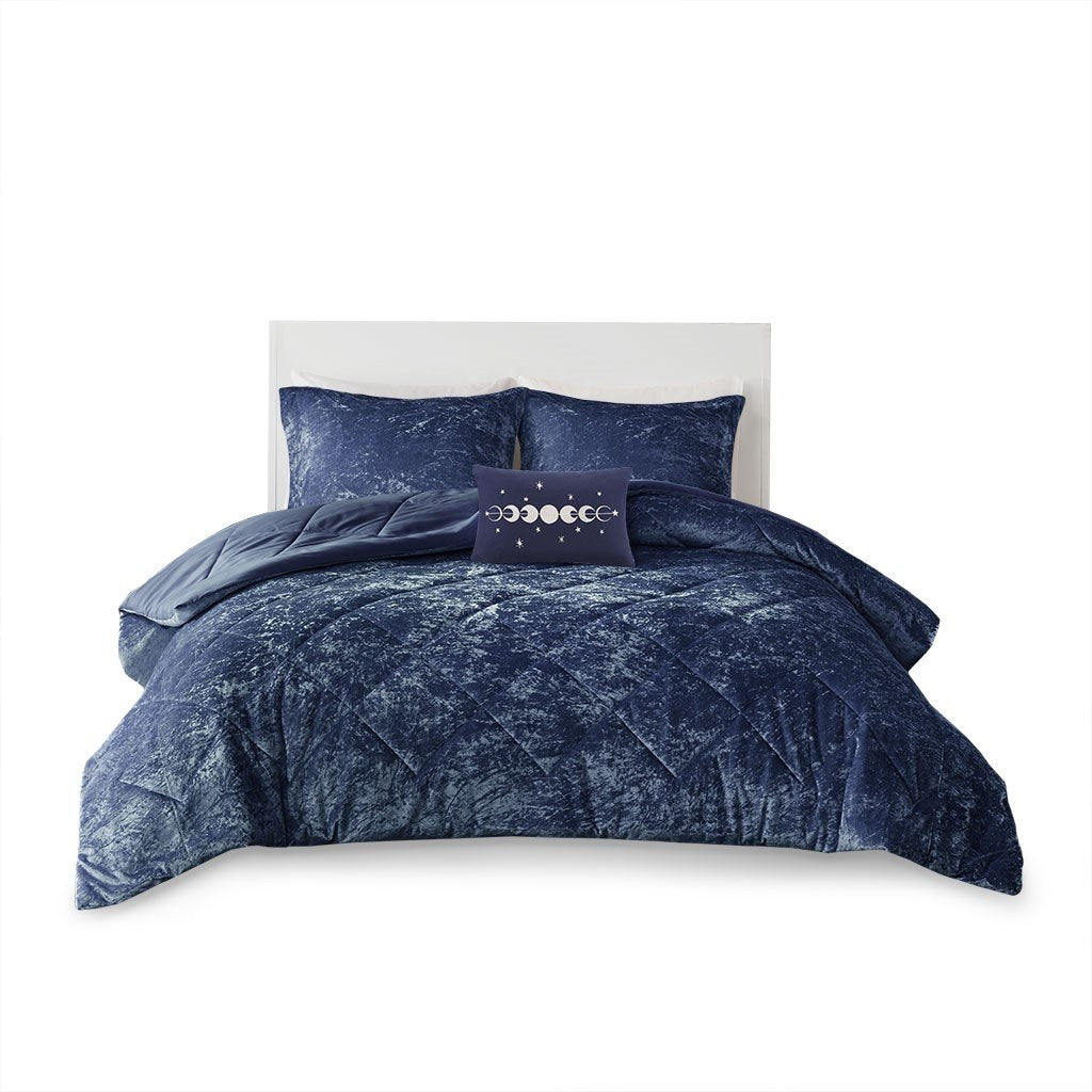 Intelligent Design Felicia Velvet Comforter Set - Twin/Twin Xl ID10-1660
