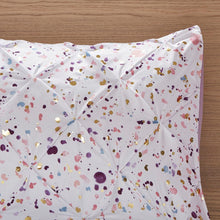 Load image into Gallery viewer, Intelligent Design Abby Metallic Printed And Pintucked Duvet Cover Set - Twin/Twin Xl ID12-1676
