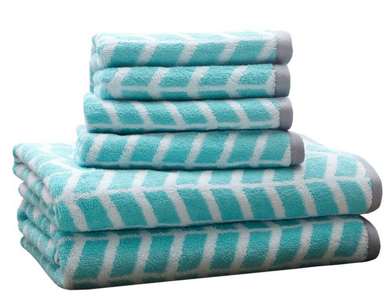 Intelligent Design Nadia 6 Piece Cotton Jacquard Towel Set ID91-524 By Olliix