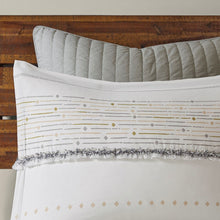 Load image into Gallery viewer, Ink+Ivy Nea Cotton Printed Duvet Cover Set With Trims - Full/Queen II12-1058
