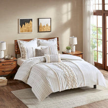 Load image into Gallery viewer, Ink Ivy Bea Embroidered Cotton Oblong Pillow With Tassels II30-998 By Olliix
