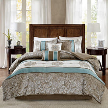 Load image into Gallery viewer, Madison Park Jacquard 7 Piece Comforter Set - Cal King MP10-4324 By Olliix
