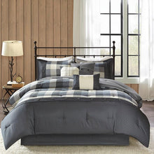 Load image into Gallery viewer, Madison Park 7 Piece Herringbone Comforter Set - Cal King MP10-4678 By Olliix
