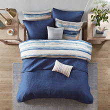 Load image into Gallery viewer, Madison Park Marina 8 Piece Printed Seersucker Comforter And Coverlet Set Collection - Full/Queen MP10-6155
