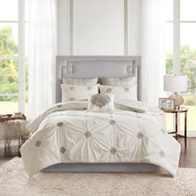 Load image into Gallery viewer, Madison Park Malia 6 Piece Embroidered Cotton Reversible Comforter Set - King/Cal King MP10-6184

