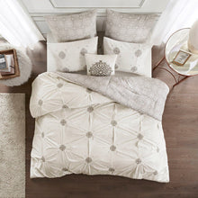 Load image into Gallery viewer, Madison Park Malia 6 Piece Embroidered Cotton Reversible Comforter Set - King/Cal King MP10-6184
