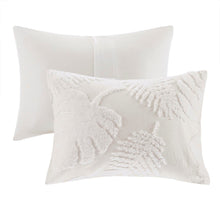 Load image into Gallery viewer, Madison Park Bahari 3 Piece Tufted Cotton Chenille Palm Comforter Set - Full/Queen MP10-6221
