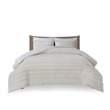 Load image into Gallery viewer, Madison Park Amaya 3 Piece Cotton Seersucker Duvet Cover Set - Full/Queen MP12-6161
