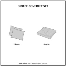 Load image into Gallery viewer, Madison Park Timber 3 Piece Reversible Printed Coverlet Set - King/Cal King MP13-6088
