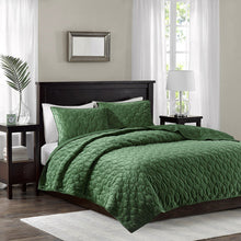 Load image into Gallery viewer, Madison Park Harper Faux Velvet Reversible 3 Piece Coverlet Set - Full/Queen MP13-6466
