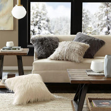 Load image into Gallery viewer, Madison Park Edina Faux Fur Square Pillow -20X20&quot; MP30-4831 By Olliix
