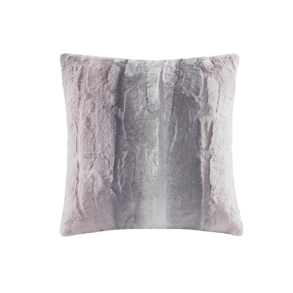 Madison Park Zuri Faux Fur Square Pillow - 20X20