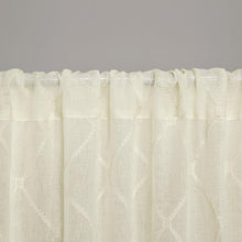 Load image into Gallery viewer, Madison Park Irina Diamond Sheer Window Curtain -84" Panel MP40-1065 By Olliix
