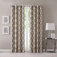 Load image into Gallery viewer, Madison Park Fretwork Print Window Curtain -108" Panel MP40-2410 By Olliix
