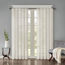 Load image into Gallery viewer, Madison Park Solid Crushed Window Panel Pair -42" X 84" MP40-4497 By Olliix
