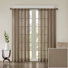 Load image into Gallery viewer, Madison Park Solid Crushed Window Panel Pair -42" X 84" MP40-4501 By Olliix
