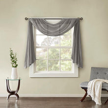Load image into Gallery viewer, Madison Park Harper Solid Crushed Scarf Sheer -42" X 216" MP40-4505 By Olliix
