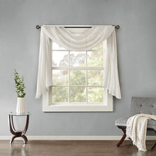 Load image into Gallery viewer, Madison Park Harper Solid Crushed Scarf Sheer -42" X 144" MP40-4510 By Olliix
