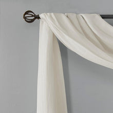 Load image into Gallery viewer, Madison Park Harper Solid Crushed Scarf Sheer -42" X 216" MP40-4511 By Olliix
