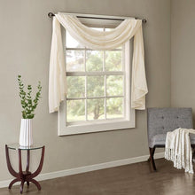 Load image into Gallery viewer, Madison Park Harper Solid Crushed Scarf Sheer -42" X 144" MP40-4528 By Olliix
