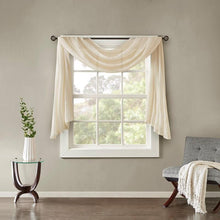 Load image into Gallery viewer, Madison Park Harper Solid Crushed Scarf Sheer -42&quot; X 216&quot; MP40-4529 By Olliix
