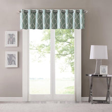 Load image into Gallery viewer, Madison Park Saratoga Fretwork Print Valance -50X18&quot; MP41-2405 By Olliix

