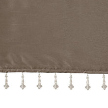 Load image into Gallery viewer, 100% Polyester Twisted Tab Valance With Beads -50X26&quot; MP41-4452 By Olliix
