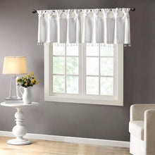 Load image into Gallery viewer, 100% Polyester Twisted Tab Valance With Beads -50X26&quot; MP41-4453 By Olliix
