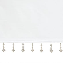 Load image into Gallery viewer, 100% Polyester Twisted Tab Valance With Beads -50X26&quot; MP41-4453 By Olliix
