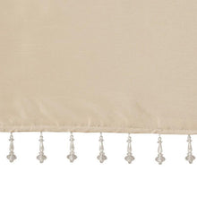 Load image into Gallery viewer, 100% Polyester Twisted Tab Valance With Beads -50X26&quot; MP41-4454 By Olliix

