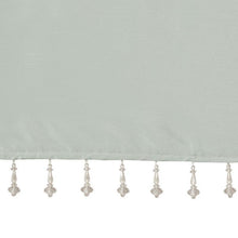 Load image into Gallery viewer, 100% Polyester Twisted Tab Valance With Beads -50X26&quot; MP41-4455 By Olliix
