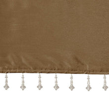 Load image into Gallery viewer, 100% Polyester Twisted Tab Valance With Beads -50X26&quot; MP41-4456 By Olliix
