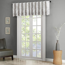 Load image into Gallery viewer, Madison Park Faux Silk Embroidered Window Valance -50X18" MP41-4569 By Olliix
