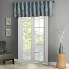 Load image into Gallery viewer, Madison Park Faux Silk Embroidered Window Valance -50X18" MP41-4571 By Olliix
