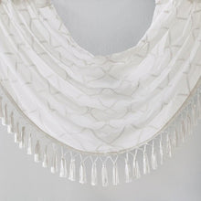 Load image into Gallery viewer, Diamond Sheer Embroidered Waterfall Valance -38X46&quot; MP41-4933 By Olliix

