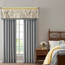 Load image into Gallery viewer, Madison Park Serene Embroidered Window Valance - 50X18&quot; MP41-5479 By Olliix

