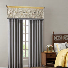 Load image into Gallery viewer, Madison Park Serene Embroidered Window Valance - 50X18&quot; MP41-5479 By Olliix
