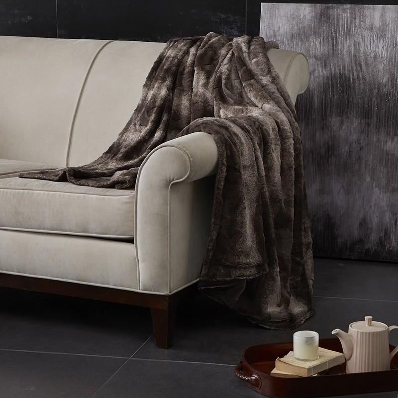 Madison Park Zuri Oversized Faux Fur Throw -60X70