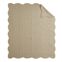 Load image into Gallery viewer, Madison Park Tuscany Oversized Quilted Throw With Scalloped Edges - 60X72&quot; MP50-4302
