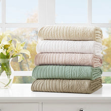 Load image into Gallery viewer, Madison Park Tuscany Oversized Quilted Throw With Scalloped Edges - 60X72&quot; MP50-4302
